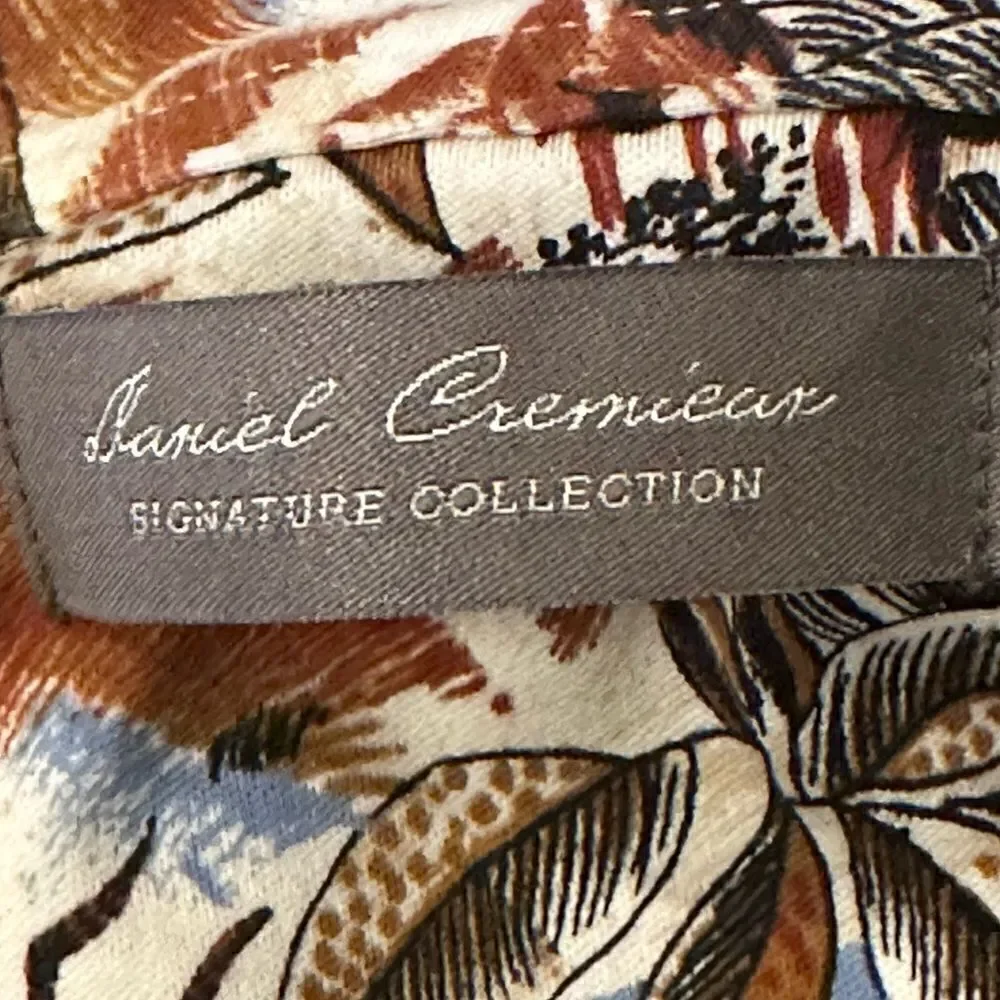 Daniel Cremieux Short Sleeve Button Up Shirt Multi-Color Floral XL